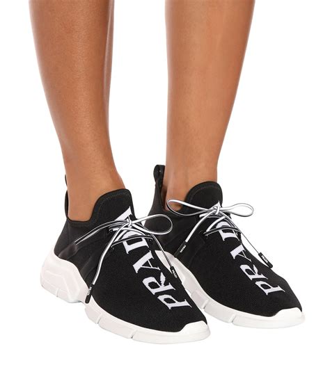 prada knit sneakers women's|Prada platform sneakers women.